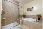 Master Bath Soaking Tub & Walk-In Shower